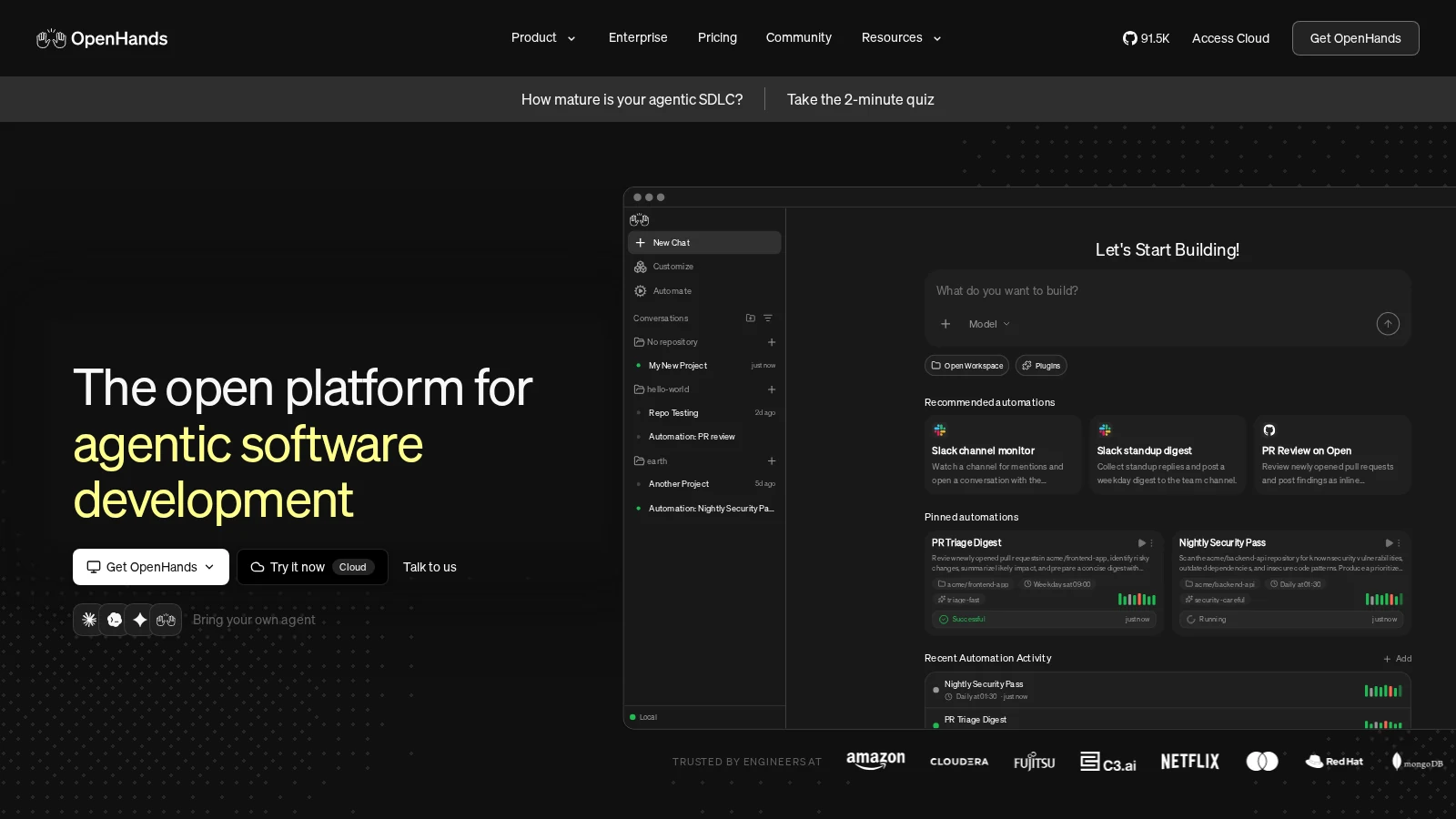 OpenHands Autonomous Software Engineering Agent Platform