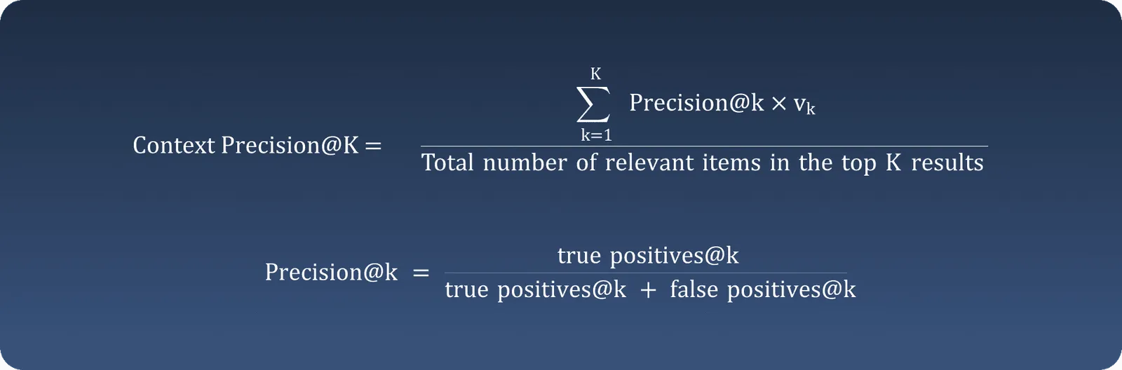 Context Precision and Context Recall