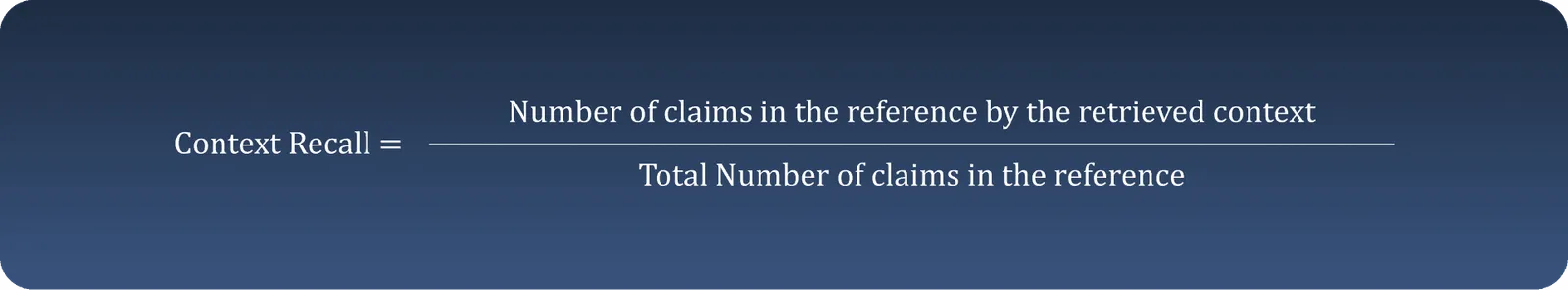 Context Precision and Context Recall