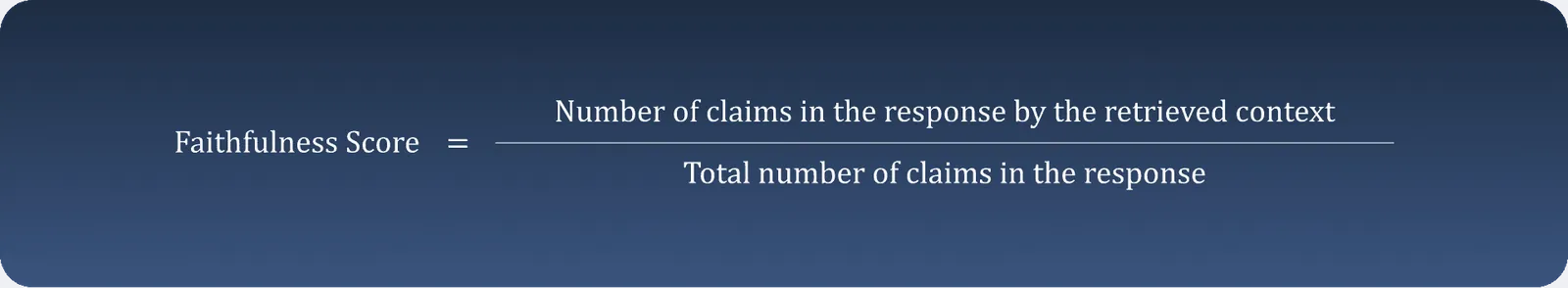 Faithfulness and Response Relevancy