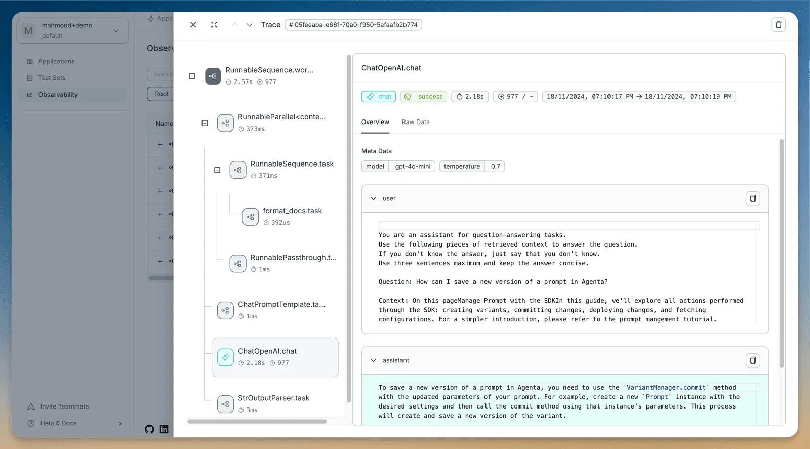 OpenTelemetry LLM Observability