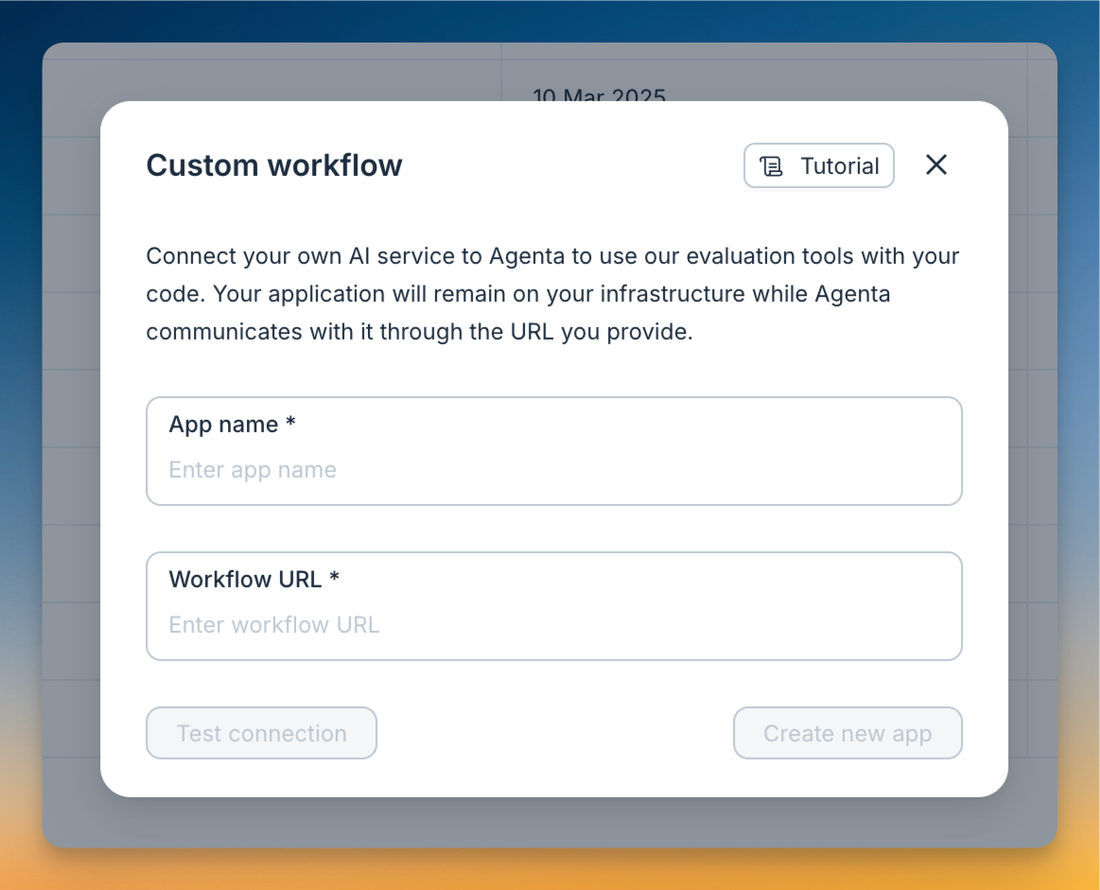 Quick Start: Custom Workflows - Docs - Agenta